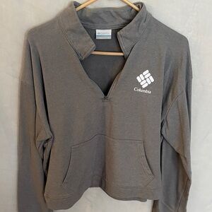 Columbia Charcoal Gray Pullover with Logo
